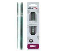 KnitPro Aiguilles à double pointe Dreamz fuselées petit diamètre 2 mm 15 cm Rose