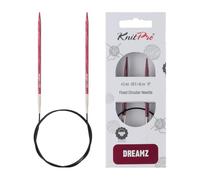 KnitPro Dreamz Aiguilles circulaires fixes 40 cm Taille US 6 (4 mm) - Aiguille à tricoter DIY