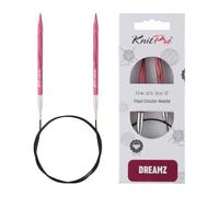 KnitPro Dreamz Aiguilles circulaires fixes 80 cm Taille US 10 (6 mm)