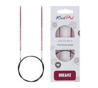KnitPro Dreamz Aiguilles circulaires fixes 80 cm Taille US 2 (2,75 mm) - Aiguilles à tricoter pour tricot DIY