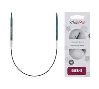 KNITPRO Dreamz Aiguilles Pointes effilées-pour Tricot Circulaire avec Tous Types de Fil, Bois de Bouleau, Bleu, 25cm x 3,25mm