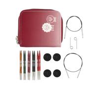 KnitPro Dreamz Starter Lot d'aiguilles circulaires interchangeables 10 cm 5 tailles (3 mm à 5 mm)