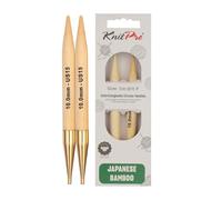 KnitPro Embouts interchangeables en Bambou 10,00 mm - 3 pièces