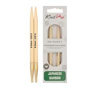 KnitPro Embouts interchangeables en Bambou 6,00 mm - 3 pièces, Naturel