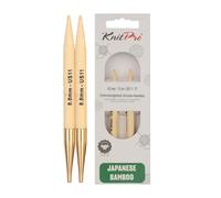 KnitPro Embouts interchangeables en Bambou 8,00 mm - 3 pièces
