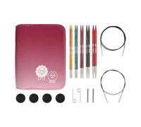 KnitPro Ensemble d'aiguilles interchangeables Dreamz - 5 paires d'aiguilles à tricoter circulaires de 13 cm avec accessoires Ensemble de démarrage, pour débutants, professionnels et coffret cadeau