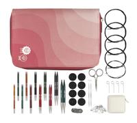 KnitPro Ensemble d'aiguilles interchangeables Dreamz - Paires d'aiguilles à tricoter circulaires 11x10 cm avec accessoires Ensemble Regal,code couleur pour débutants, professionnels et coffret cadeau