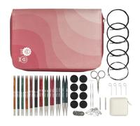KnitPro Ensemble d'aiguilles interchangeables Dreamz - Paires d'aiguilles à tricoter circulaires 11x13 cm avec accessoires Ensemble Dreamz,code couleur pour débutants,professionnels et coffret cadeau