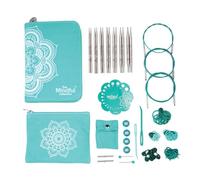 KnitPro Ensemble d'aiguilles interchangeables Mindful - 7 paires d'aiguilles à tricoter circulaires de 13 cm avec accessoires Ensemble Mindful Hope pour débutants, professionnels et coffret cadeau