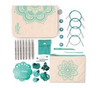 KnitPro Ensemble d'aiguilles interchangeables Mindful - 7 paires d'aiguilles à tricoter circulaires de 10 cm avec accessoires Ensemble Mindful Grace pour débutants, professionnels et coffret cadeau