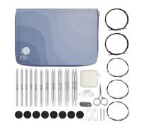 KnitPro Ensemble d'aiguilles interchangeables Nova - Paires d'épingles à tricoter circulaires 11 x 13 cm avec accessoires Ensemble Nova Regal pour débutants, professionnels et coffret cadeau