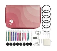 KnitPro Ensemble d'aiguilles interchangeables Zing-Paires d'épingles à tricoter circulaires 11x10 cm avec accessoires Ensemble Zing Regal,code couleur pour débutants, professionnels et coffret cadeau
