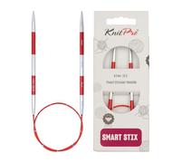 KnitPro Épingles à Tricoter circulaires, Aluminium, Red, 40cm x 4mm
