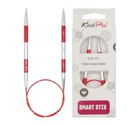 KnitPro Épingles à Tricoter circulaires, Aluminium, Red, 40cm x 5mm