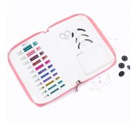 KnitPro Ensemble d'aiguilles interchangeables Zing-Paires d'épingles à tricoter circulaires 11x10 cm avec accessoires Ensemble Zing Regal,code couleur pour débutants, professionnels et coffret cadeau