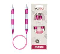 KnitPro Épingles à tricoter circulaires Rose 100 cm x 12 mm