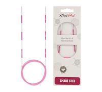KnitPro Épingles à tricoter circulaires Aluminium Rose 100 cm 2,25 mm
