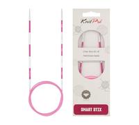 KnitPro Épingles à Tricoter circulaires, Aluminium, Rose, 100cm x 2,75mm