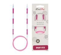 KnitPro Épingles à tricoter circulaires Rose 100 cm x 4,5 mm