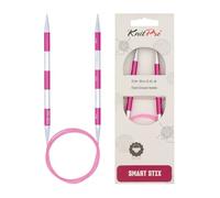 KnitPro Épingles à tricoter circulaires Rose 100 cm x 6,5 mm