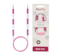 KnitPro Épingles à tricoter circulaires 100 cm 6 mm Rose