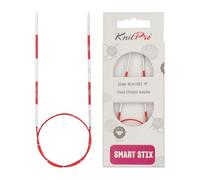 KnitPro Aiguilles à tricoter circulaires Smartstix Rouge 40 cm x 2 mm