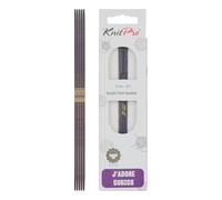 KnitPro J'Adore Cubics Aiguilles à Tricoter Double Pointe Ensembles de 5 - Épingles en Bois pour Chaussettes Chapeaux Mitaines Tricot Rond Court - 15 cm x 2,00 mm, 26-1910101009