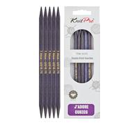 KnitPro J'Adore Cubics Aiguilles à Tricoter Double Pointe Ensembles de 5 - Épingles en Bois pour Chaussettes Chapeaux Mitaines Tricot Rond Court - 20 cm x 7,00 mm