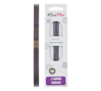 KnitPro Aiguilles à tricoter double pointe J'Adore Cubics Ensemble de 5 bois 15 x 2,5 mm lilas