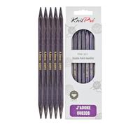 KnitPro J'Adore Cubics Aiguilles à Tricoter Double Pointe Ensembles de 5 - Épingles en Bois pour Chaussettes Chapeaux Mitaines Tricot Rond Court - 15 cm x 8,00 mm, 26-1910101024
