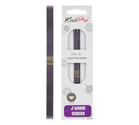 KnitPro J'Adore Cubics Aiguilles à Tricoter Double Pointe Ensembles de 5 - Épingles en Bois pour Chaussettes Chapeaux Mitaines Tricot Rond Court - 15 cm x 2,25 mm, 26-1910101010