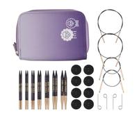 KnitPro J'Adore Cubics Épingles à tricoter, circulaires, interchangeables, longueur spéciale, ensemble de luxe, coloré, 26-19302