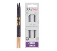 KnitPro J'Adore Cubics Knit Pins - Aiguilles à tricoter circulaires interchangeables - Pour câble de 60 cm et plus - 4,50 mm, 26-1940100218, lilas
