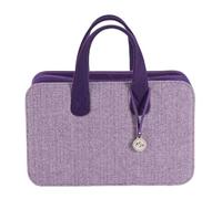 KNITPRO K12832 Snug Doctor Bag Sac rectangulaire pour Ranger Les Accessoires, Tissu doublé, Violet, 38 x 24 x 15cm