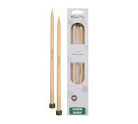 KnitPro K22335 Aiguilles à Tricoter en Bambou Marron 30 cm x 9 mm