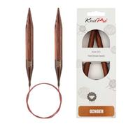 KnitPro K31098 Épingles à Tricoter Assorties 80 cm x 10 mm, Bois, Coloris Assortis, 80cm x 10mm
