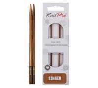 KnitPro K31201 31201 Pointe à Aiguilles, Bois, Naturel/Marron, 3 mm, Natur/Braun