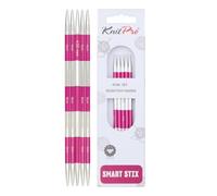 KnitPro K42009 SmartStix Jeu d'aiguilles en métal, Coloré, 14cm, 4mm