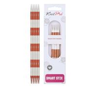 KnitPro K42031 SmartStix Jeu d'aiguilles en métal, Coloré, 20cm, 5mm