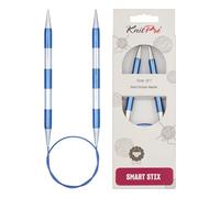 KnitPro K42076 42076 SmartStix Aiguille à Tricoter Circulaire, métal, Multicolore, 60 cm, 8 mm, Coloré, 60cm, 8mm