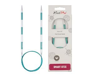 KnitPro K42090 SmartStix Aiguille à Tricoter Circulaire, Métal, Coloré, 80cm, 4,5mm, Vert