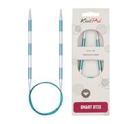 KnitPro K42092 SmartStix Aiguille à Tricoter Circulaire, Aluminium, Vert, 80cm x 5,5mm