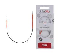 KnitPro K47053 Aiguilles à Tricoter circulaires, Métal, Rouge, 25cm / 2,75mm