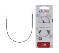 KnitPro Aiguille circulaire à tricoter K47054 métal vert 25 cm / 3 mm