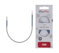 KnitPro Aiguille à tricoter circulaire K47058 métal 25 cm 4 mm Bleu