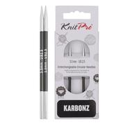 KnitPro Karbonz Aiguilles circulaires Standards interchangeables Noir/argenté 3 mm