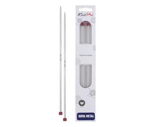 KnitPro KP10201 Nova Aiguilles Simples Pointes Bois Argent 20 x 0,5 x 4,59 cm