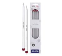 KnitPro KP10226 Aiguilles Simple Pointes Bois Argent 35 cm x 10 mm