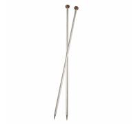 KnitPro KP10281 Set de Goupilles de Tricotage Simples Métal Argent 25 x 0,9 x 4,8 cm