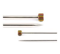 KnitPro KP10286 Set de Goupilles de Tricotage Simples Métal Argent 38,5 x 1,3 x 6 cm